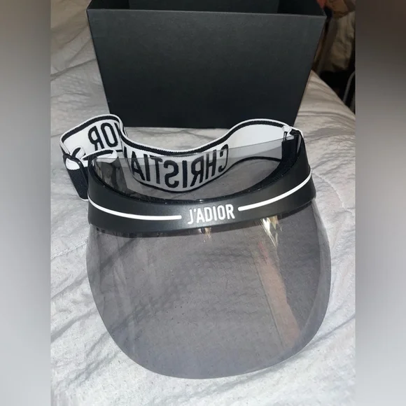 CHRISTIAN DIOR VISOR NEW IN BOX. Christian Dior Visor Black with box and dustbag V1U | eBay main image 3